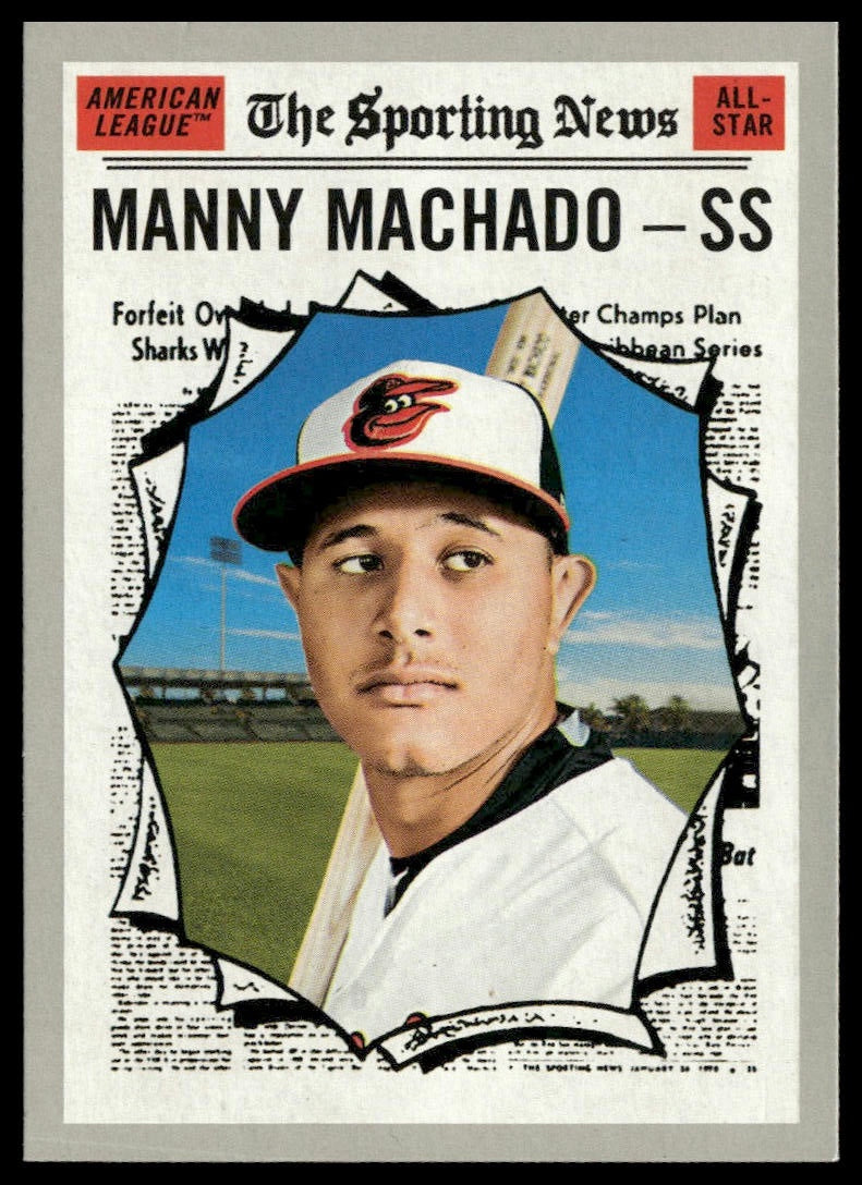 Manny Machado #354 2019 Topps Heritage Baltimore Orioles