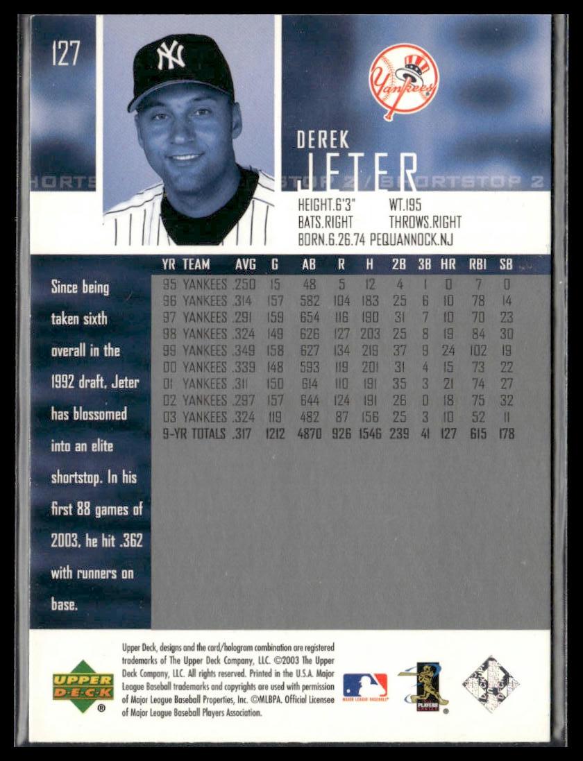 Derek Jeter #127 2004 Upper Deck New York Yankees