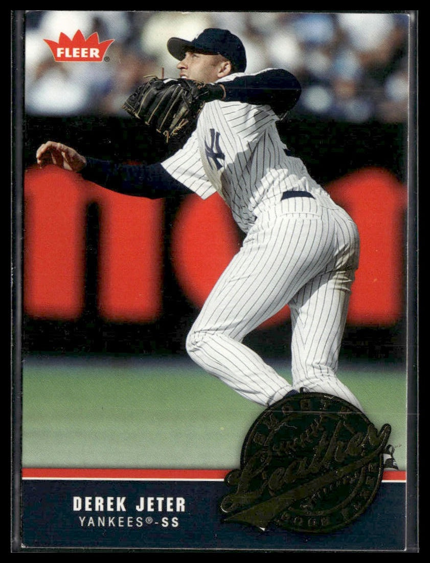 Derek Jeter #SL-3 Smooth Leather 2006 Fleer New York Yankees
