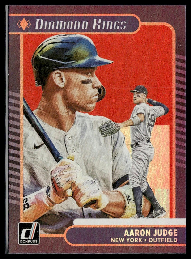 Aaron Judge #2 Holo Red 2021 Donruss New York Yankees