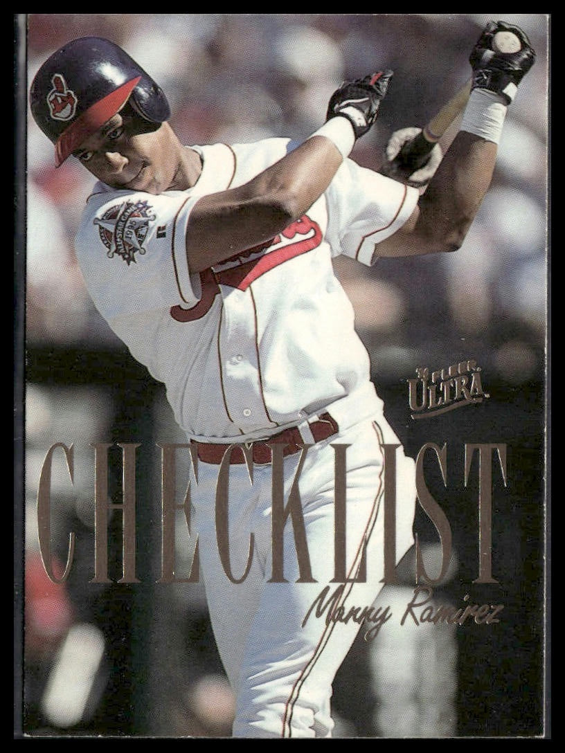 Manny Ramirez #7 Checklists (Series One) 1996 Ultra
