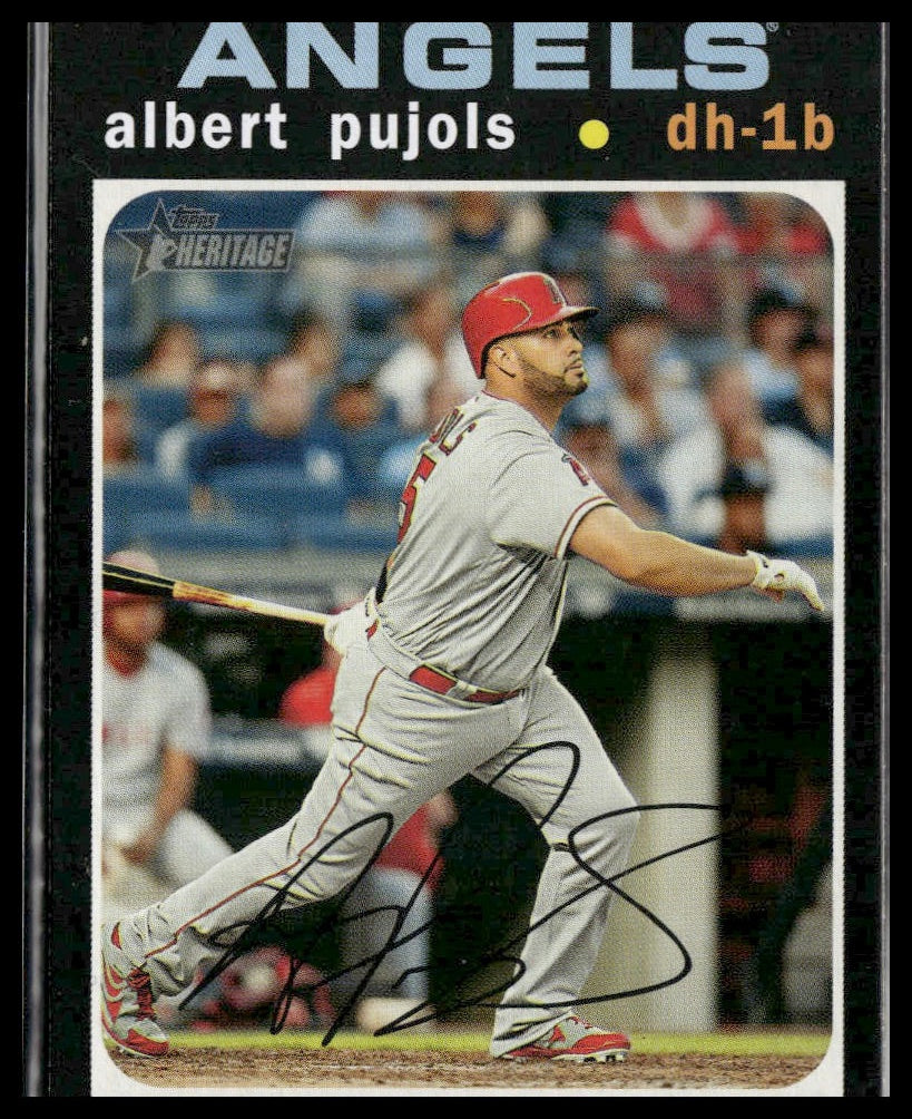 Albert Pujols #78 2020 Topps Heritage Los Angeles Angels