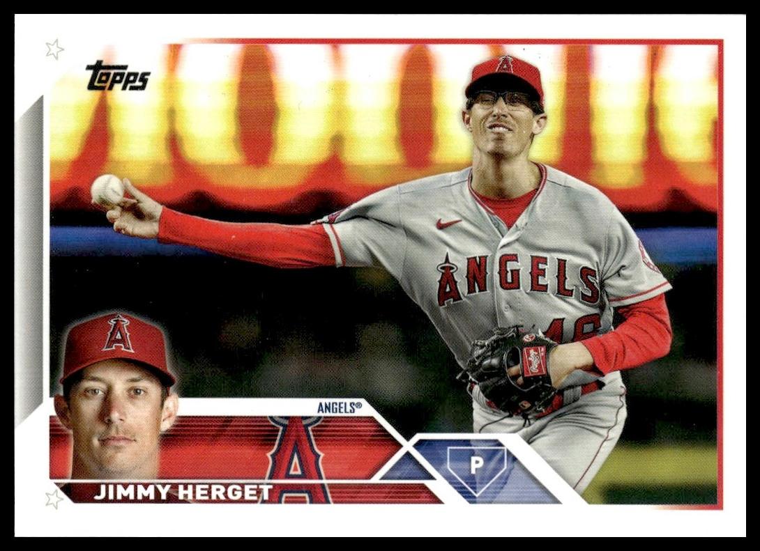 Jimmy Herget #254 2023 Topps Los Angeles Angels RC