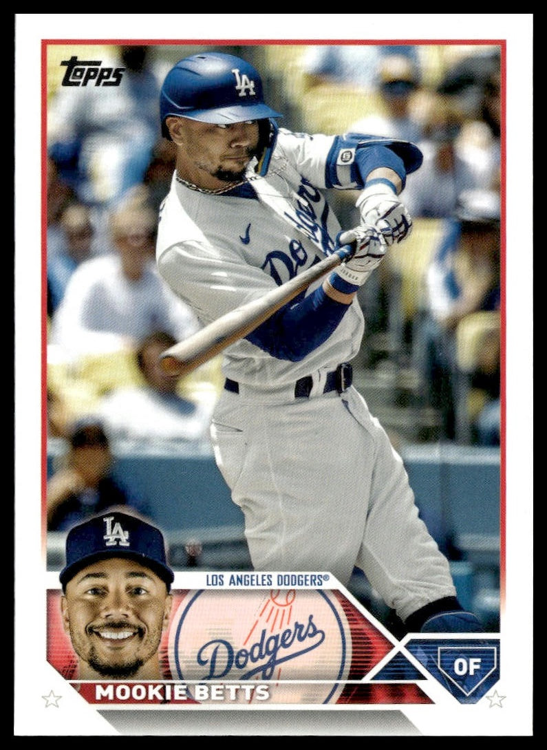 Mookie Betts #50 2023 Topps Los Angeles Dodgers