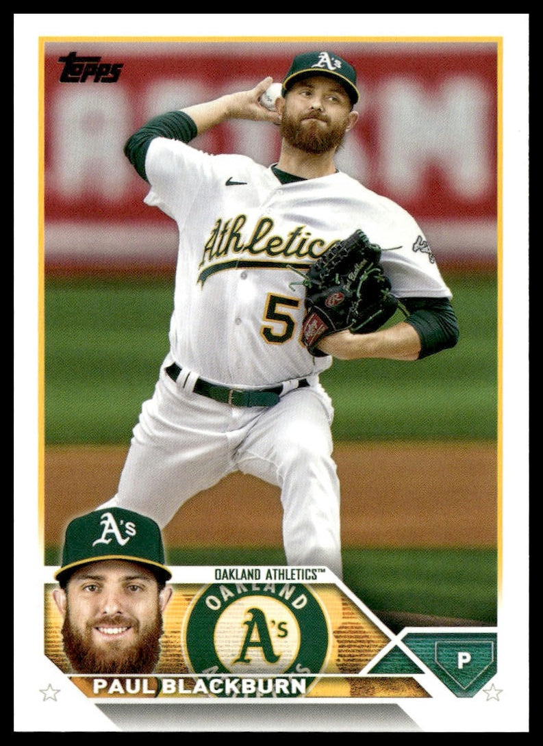 Paul Blackburn #6 2023 Topps Oakland Athletics