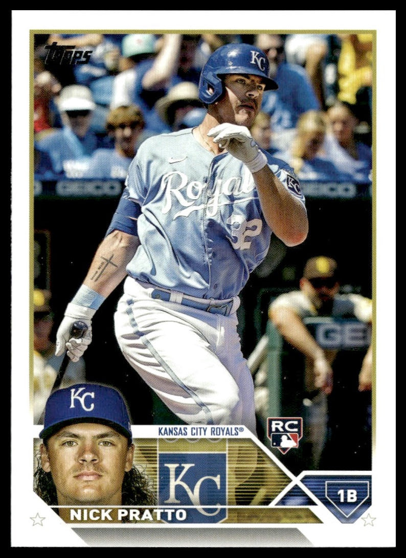 Nick Pratto #182 2023 Topps Kansas City Royals RC