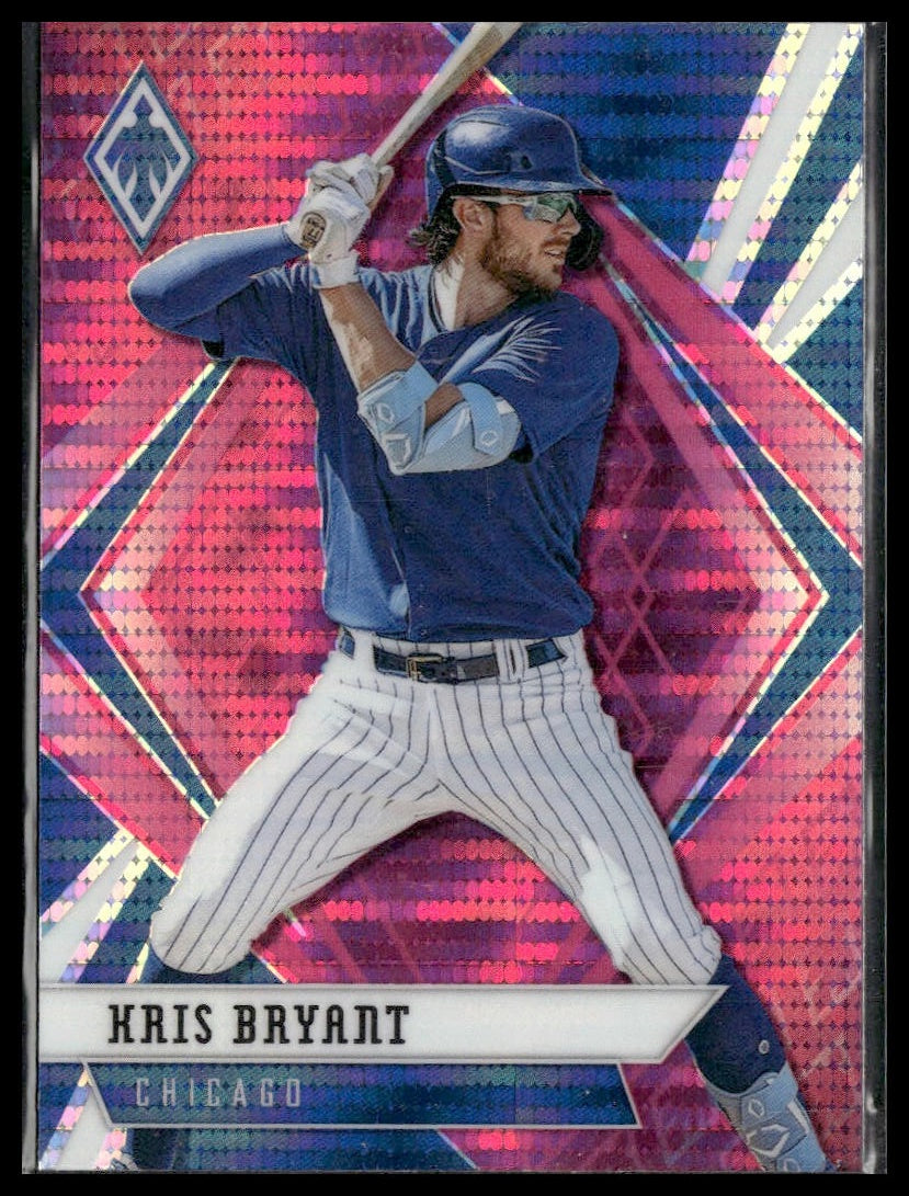Kris Bryant #20 Phoenix Pink Pulsar 2021 Panini Chronicles Chicago Cubs