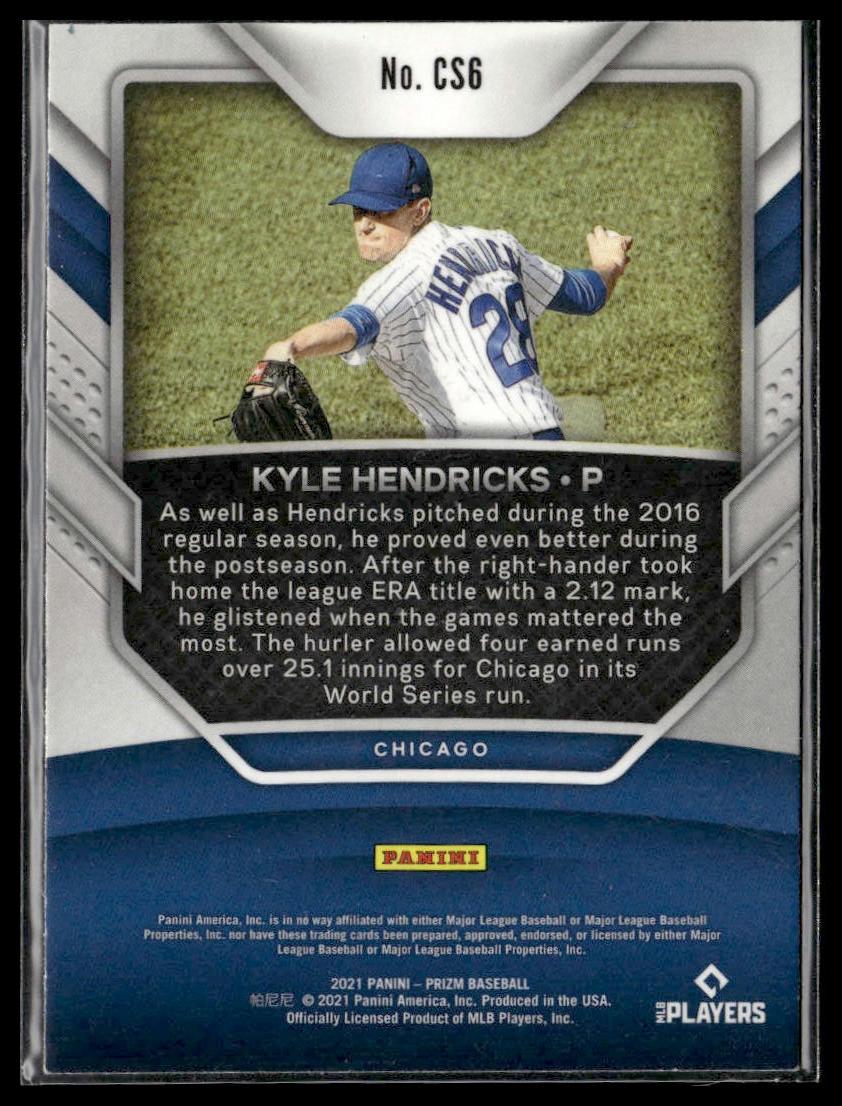Kyle Hendricks #CS6 Championship Stage 2021 Panini Prizm Chicago Cubs