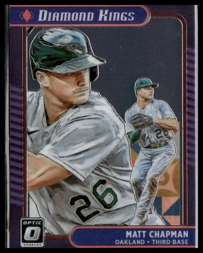 Matt Chapman #11 Holo Purple 2021 Donruss Oakland Athletics