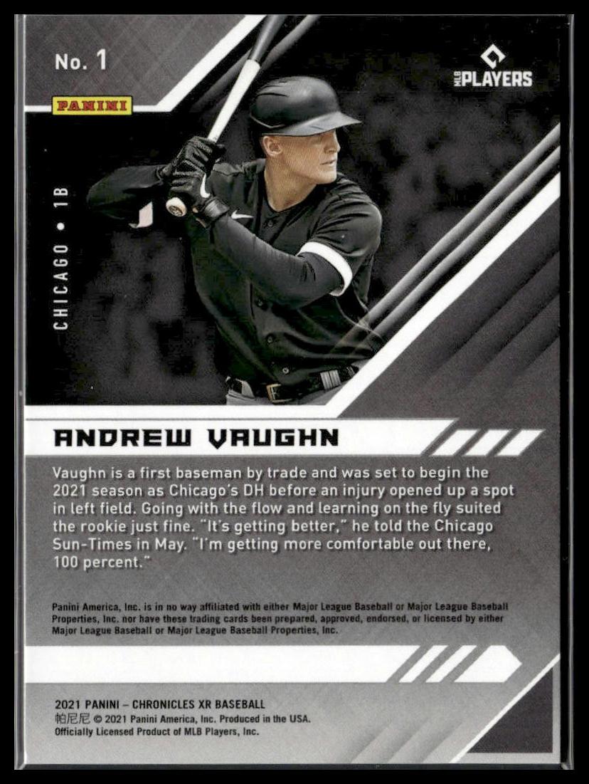 Andrew Vaughn #1 XR 2021 Panini Chronicles Chicago White Sox