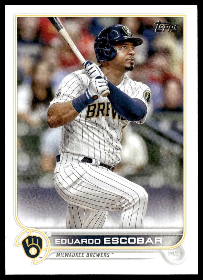Eduardo Escobar  #207 Gold Star 2022 Topps Milwaukee Brewers