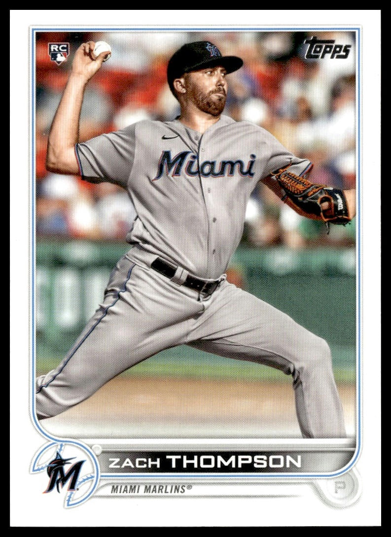 Zach Thompson #227 2022 Topps Miami Marlins RC