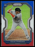 Isaac Paredes #43 Red/White/Blue Prizm 2021 Panini Prizm Detroit Tigers