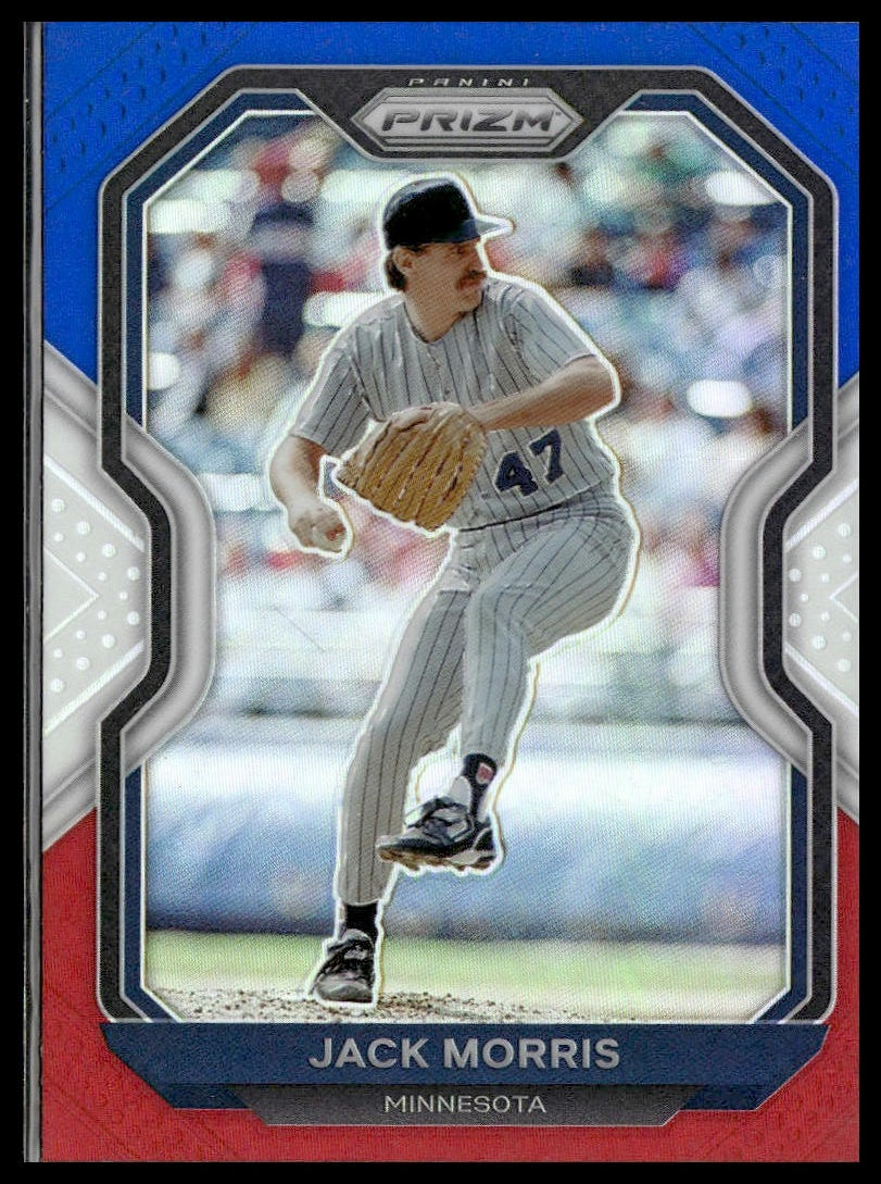 Jack Morris #49 Red/White/Blue Prizm 2021 Panini Prizm Minnesota Twins