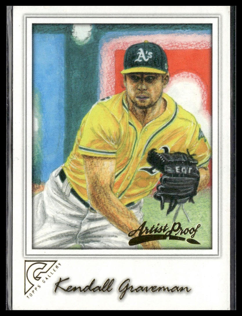 Kendall Graveman #63 Artist Proof 2017 Topps Gallery Oakland Athletics