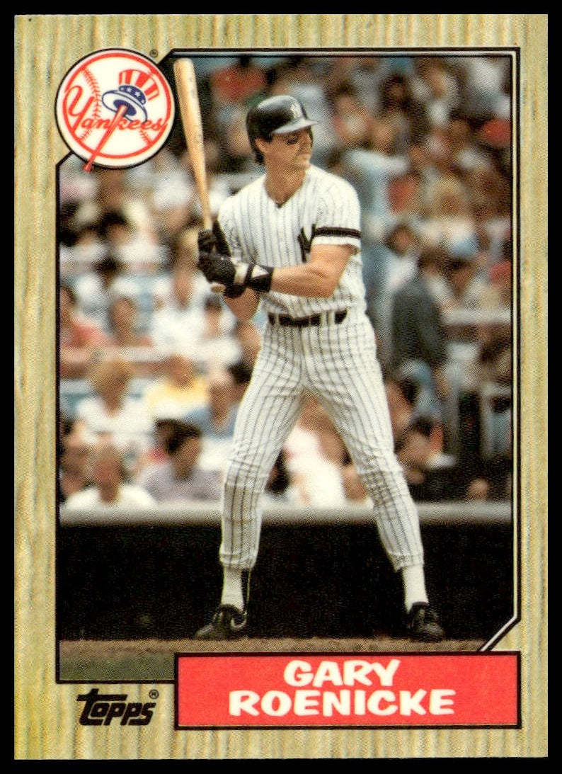 Gary Roenicke #683 Collector's Edition (Tiffany) 1987 Topps New York Yankees
