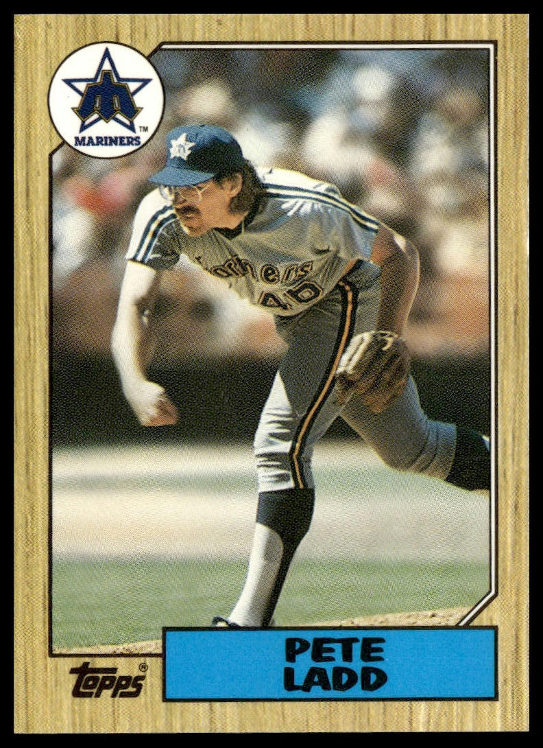 Pete Ladd #572 Collector's Edition (Tiffany) 1987 Topps Seattle Mariners