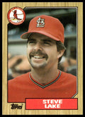 Steve Lake #84 Collector's Edition (Tiffany) 1987 Topps St. Louis Cardinals