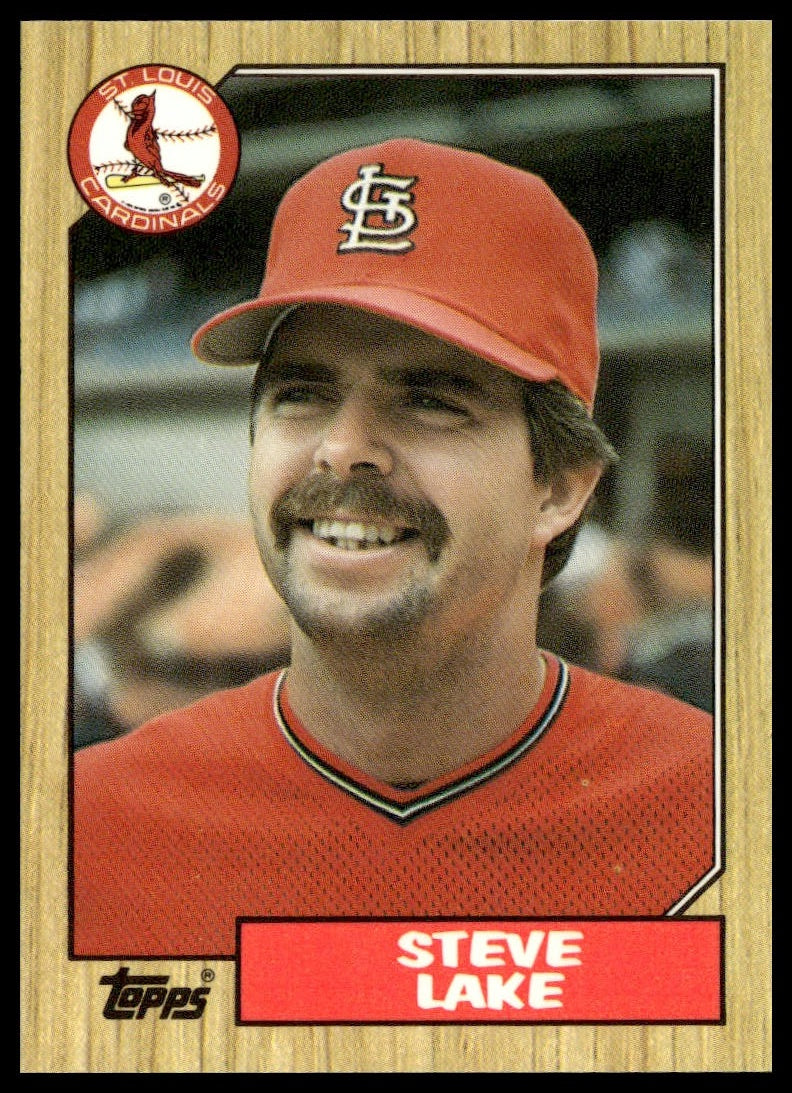 Steve Lake #84 Collector's Edition (Tiffany) 1987 Topps St. Louis Cardinals