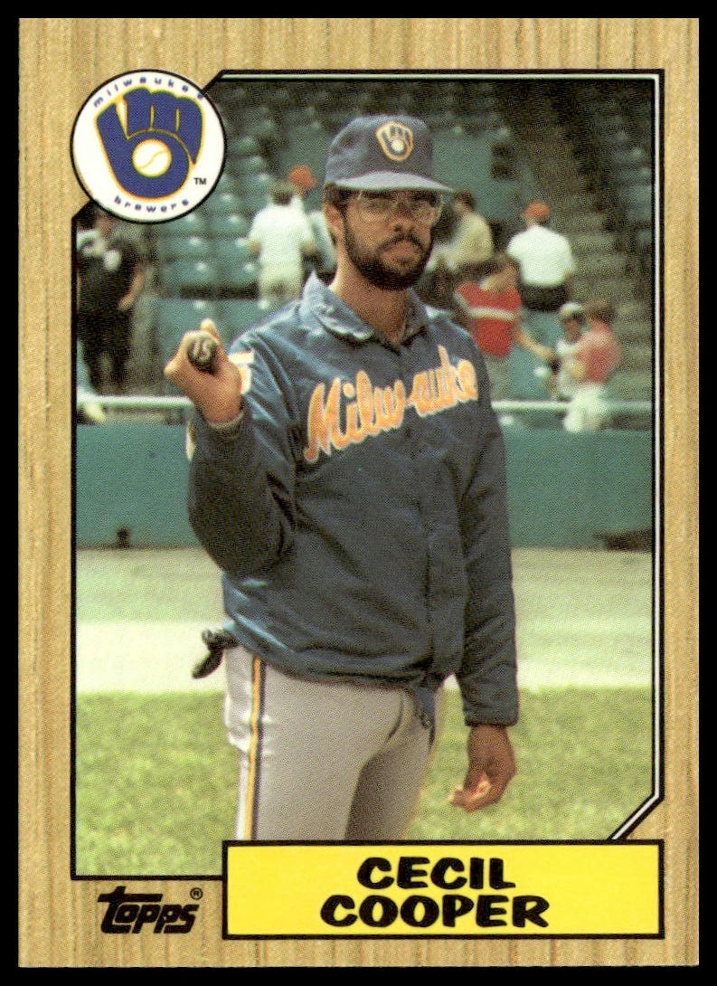 Cecil Cooper #10 Collector's Edition (Tiffany) 1987 Topps Milwaukee Brewers