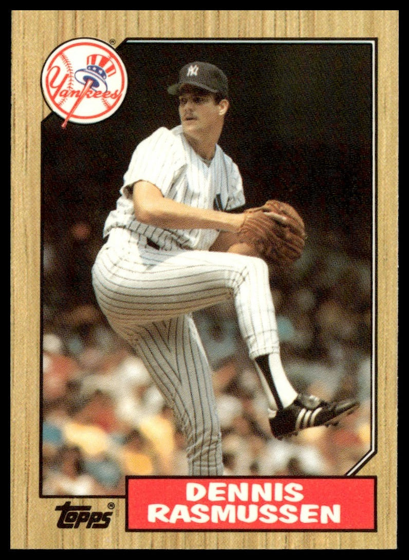 Dennis Rasmussen #555 Collector's Edition (Tiffany) 1987 Topps New York Yankees