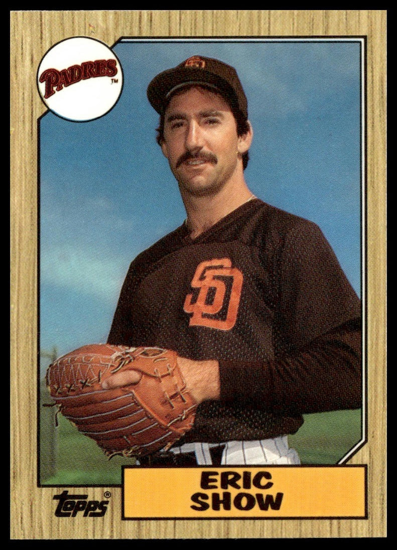 Eric Show #730 Collector's Edition (Tiffany) 1987 Topps San Diego Padres
