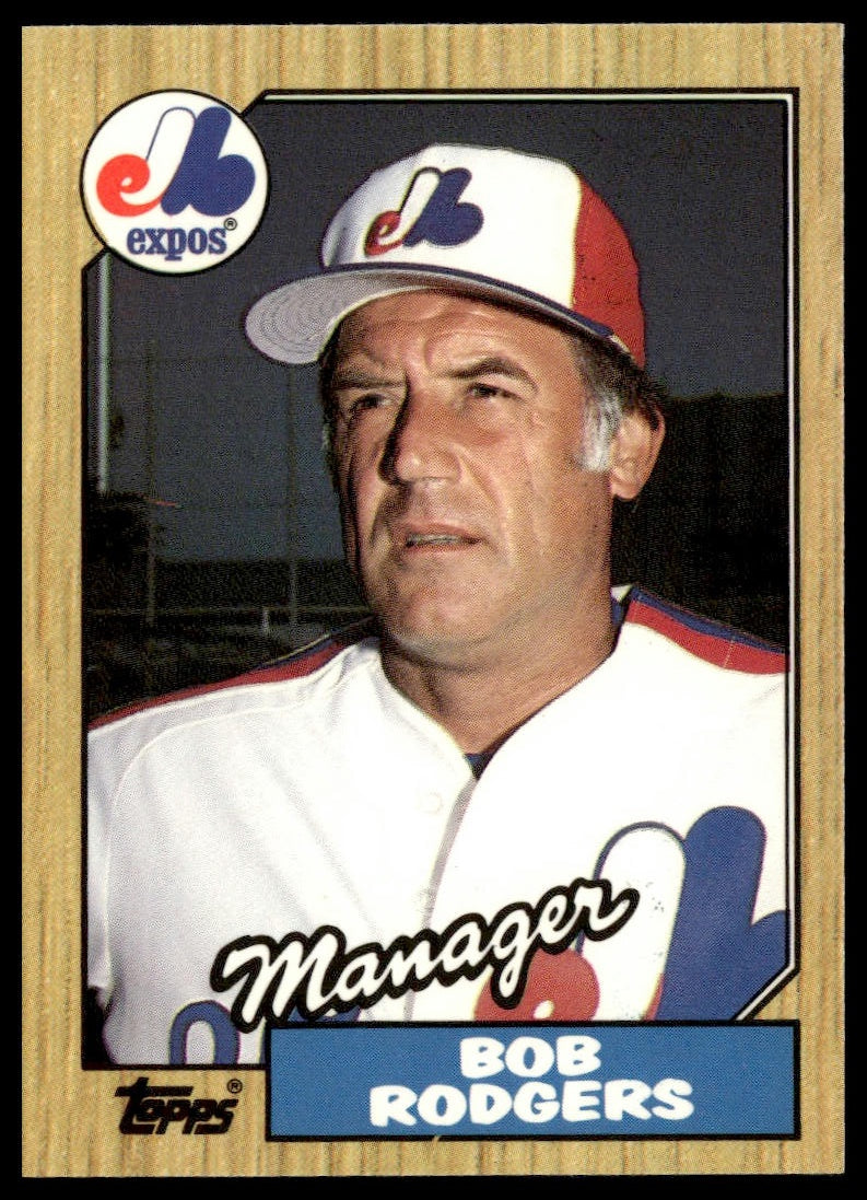 Bob Rodgers #293 Collector's Edition (Tiffany) 1987 Topps Montreal Expos