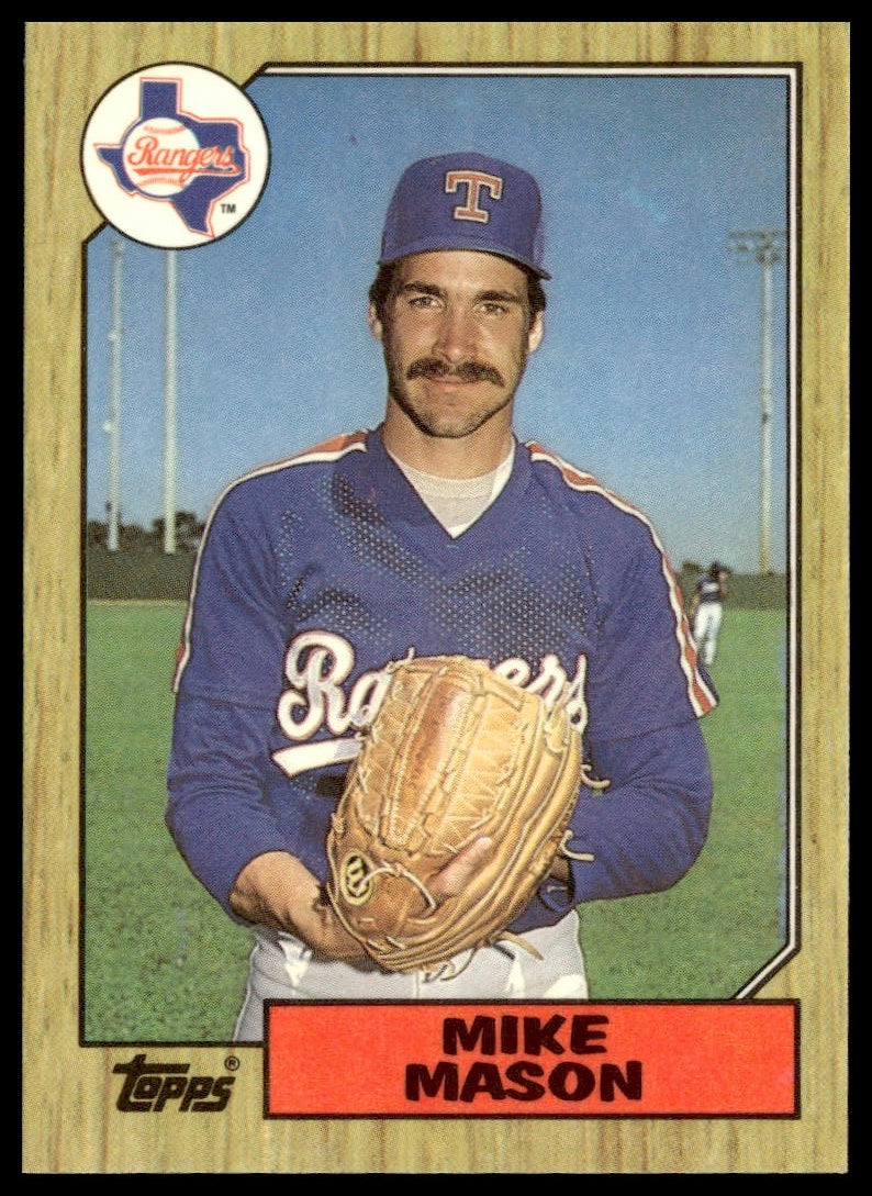 Mike Mason #646 Collector's Edition (Tiffany) 1987 Topps Texas Rangers