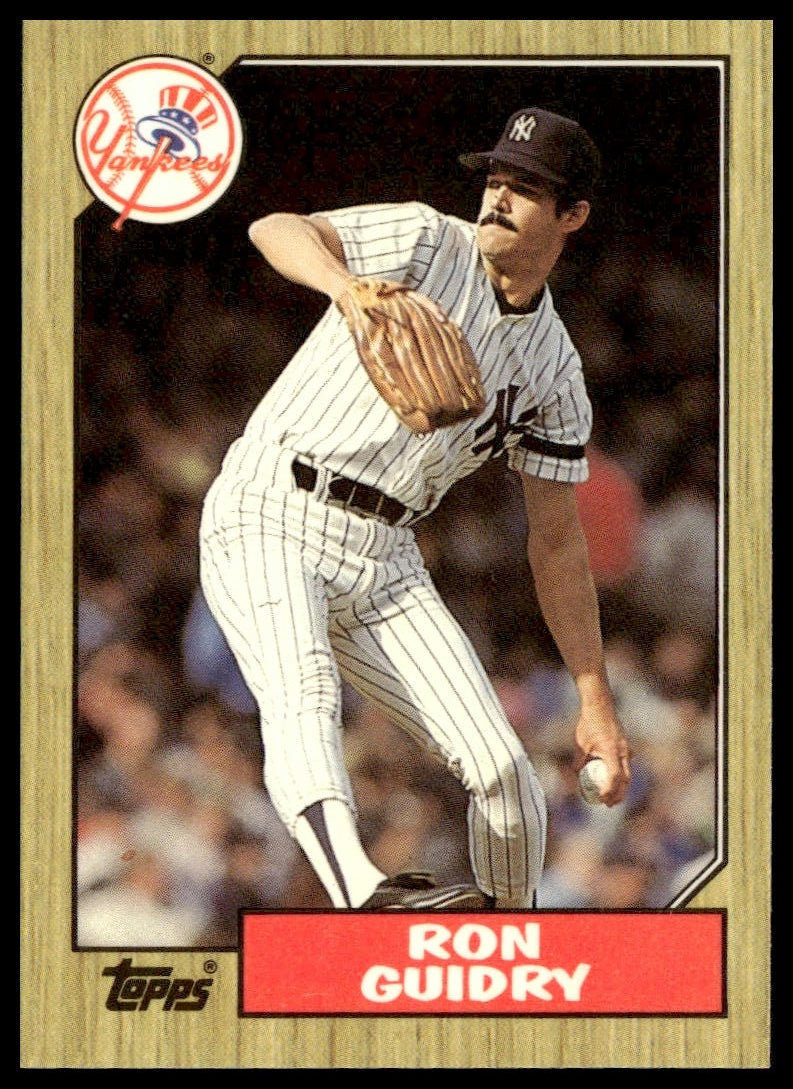 Ron Guidry #375 Collector's Edition (Tiffany) 1987 Topps New York Yankees