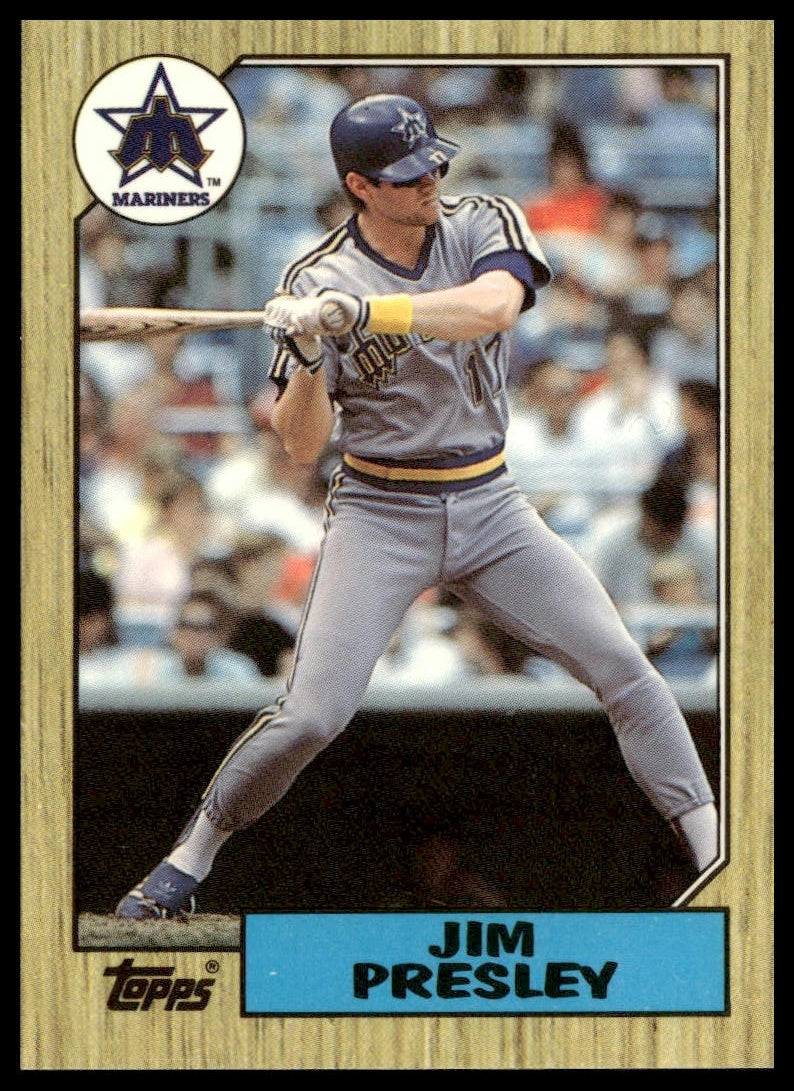 Jim Presley #45 Collector's Edition (Tiffany) 1987 Topps Seattle Mariners