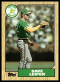 Dave Leiper #441 Collector's Edition (Tiffany) 1987 Topps Oakland Athletics RC
