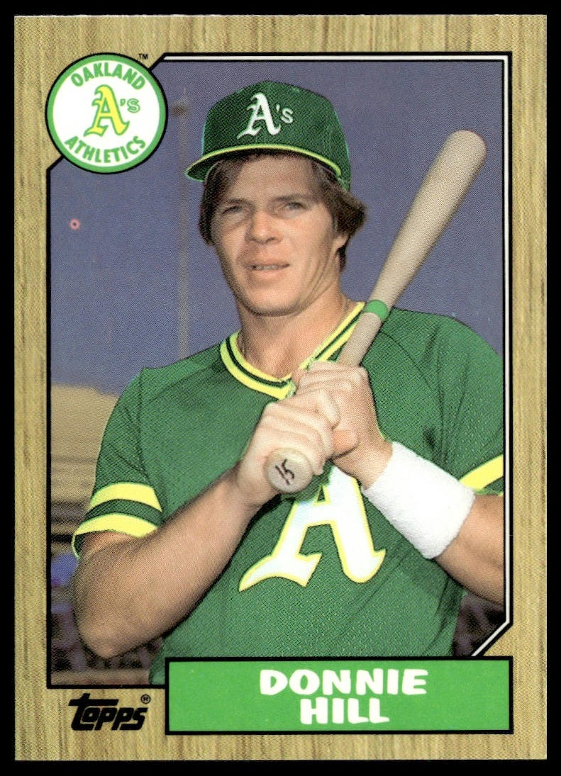 Donnie Hill #339 Collector's Edition (Tiffany) 1987 Topps Oakland Athletics