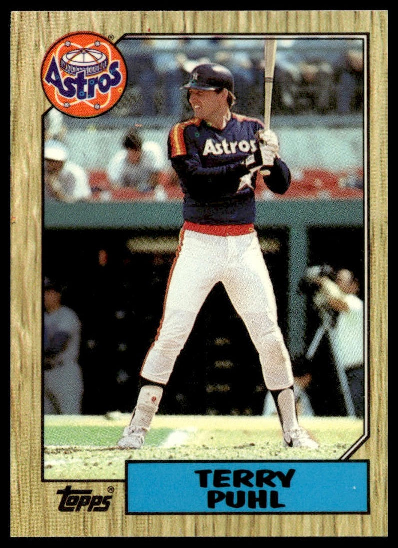 Terry Puhl #693 Collector's Edition (Tiffany) 1987 Topps Houston Astros