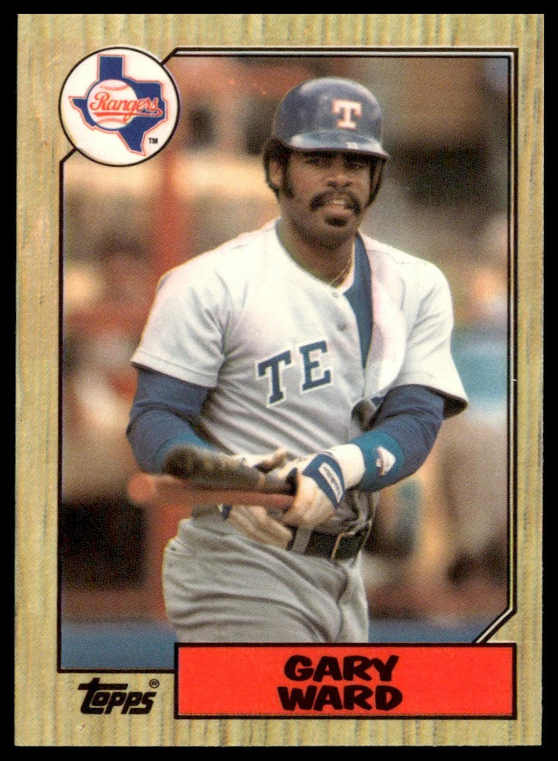 Gary Ward #762 Collector's Edition (Tiffany) 1987 Topps Texas Rangers