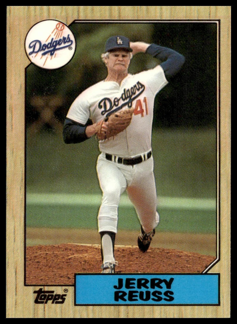 Jerry Reuss #682 Collector's Edition (Tiffany) 1987 Topps Los Angeles Dodgers