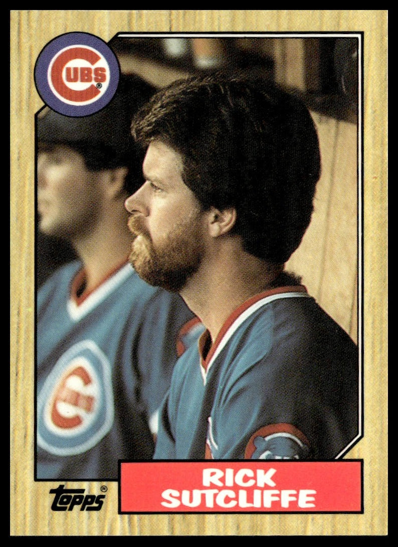Rick Sutcliffe #142 Collector's Edition (Tiffany) 1987 Topps Chicago Cubs