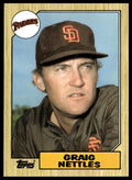 Graig Nettles #205 Collector's Edition (Tiffany) 1987 Topps San Diego Padres