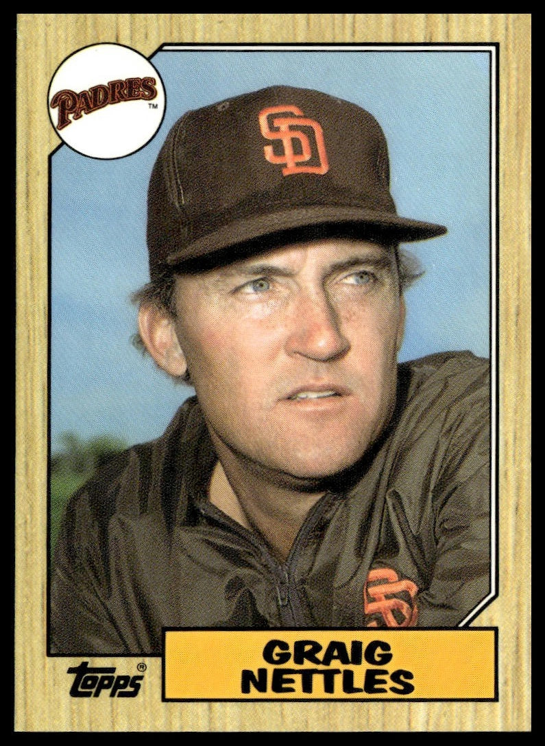 Graig Nettles #205 Collector's Edition (Tiffany) 1987 Topps San Diego Padres