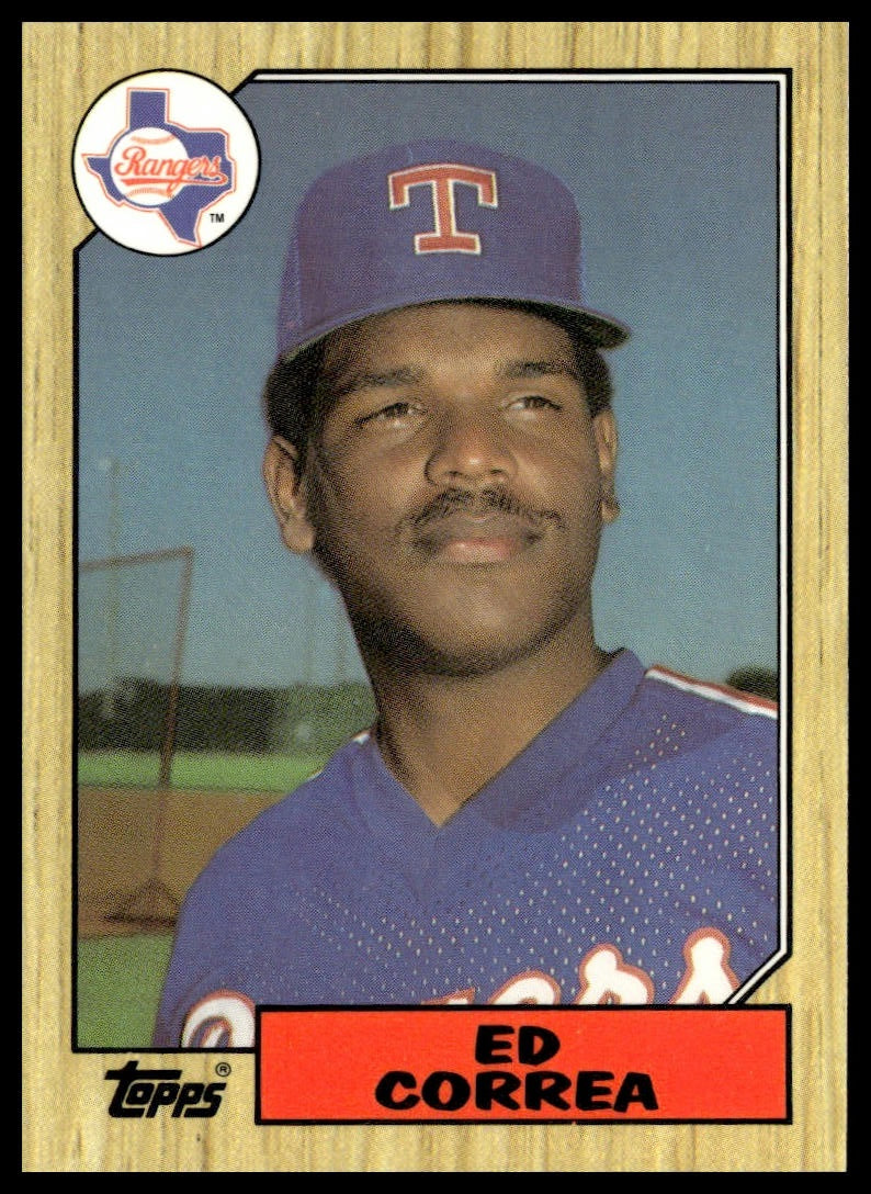Ed Correa #334 Collector's Edition (Tiffany) 1987 Topps Texas Rangers RC