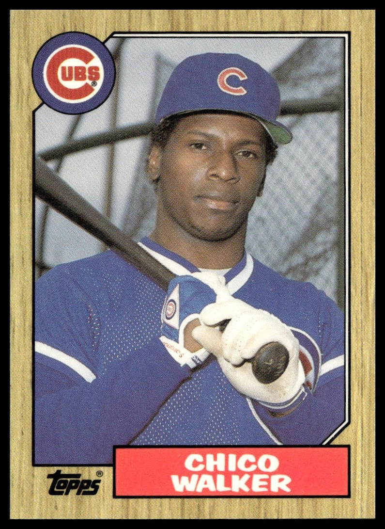 Chico Walker #695 Collector's Edition (Tiffany) 1987 Topps Chicago Cubs RC