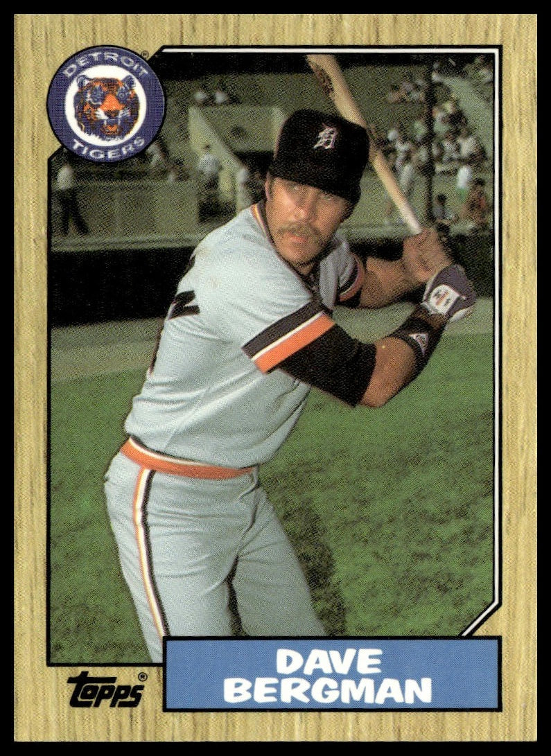 Dave Bergman #700 Collector's Edition (Tiffany) 1987 Topps Detroit Tigers