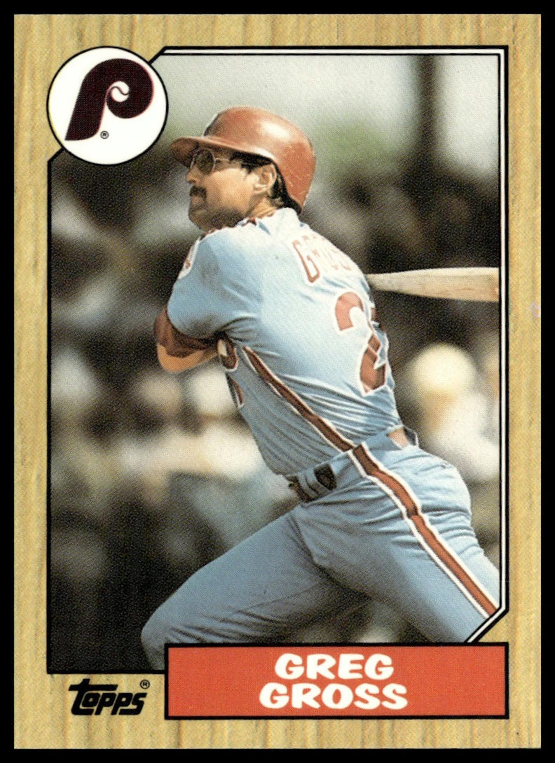 Greg Gross #702 Collector's Edition (Tiffany) 1987 Topps Philadelphia Phillies
