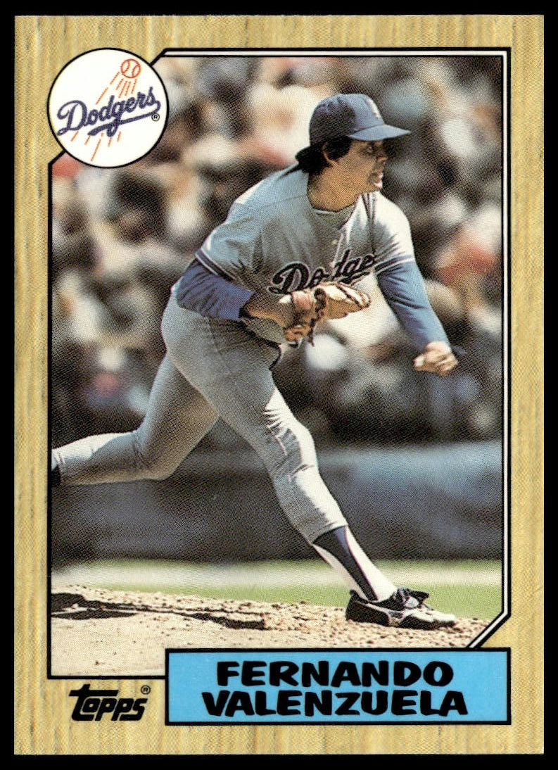 Fernando Valenzuela #410 Collector's Edition (Tiffany) 1987 Topps Dodgers