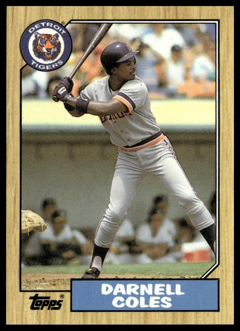 Darnell Coles #411 Collector's Edition (Tiffany) 1987 Topps Detroit Tigers