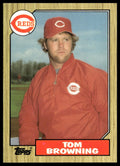 Tom Browning #65 Collector's Edition (Tiffany) 1987 Topps Cincinnati Reds
