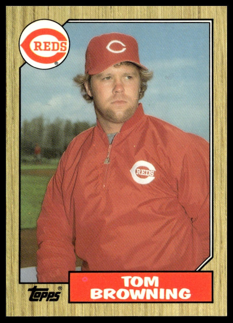 Tom Browning #65 Collector's Edition (Tiffany) 1987 Topps Cincinnati Reds
