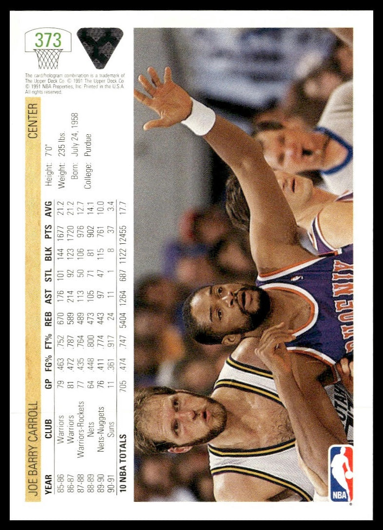 Joe Barry Carroll #373 1991-92 Upper Deck Phoenix Suns