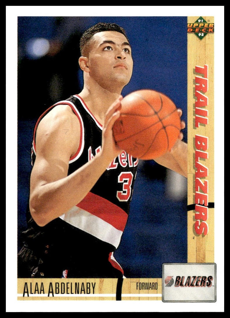 Alaa Abdelnaby #213 1991-92 Upper Deck Portland Trail Blazers RC