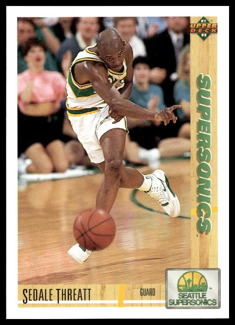 Sedale Threatt #110 1991-92 Upper Deck Seattle SuperSonics