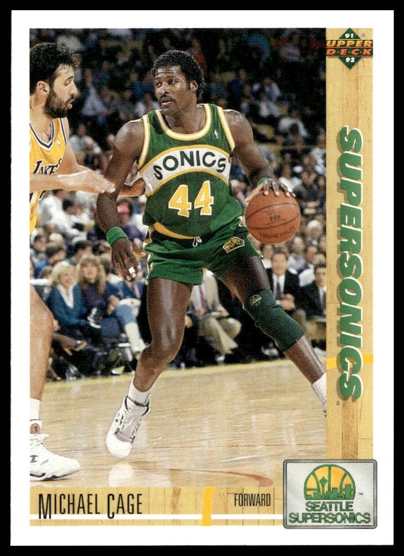 Michael Cage #127 1991-92 Upper Deck Seattle SuperSonics